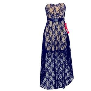 Trixxi Black Lace woman dress Size S/4 NWT